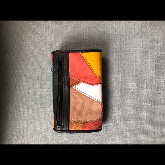 Multi Color Leather Wallet - Picture 2 of 3